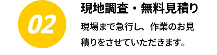 2.現地調査・無料見積り
